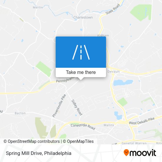 Mapa de Spring Mill Drive