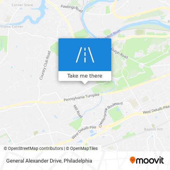 Mapa de General Alexander Drive
