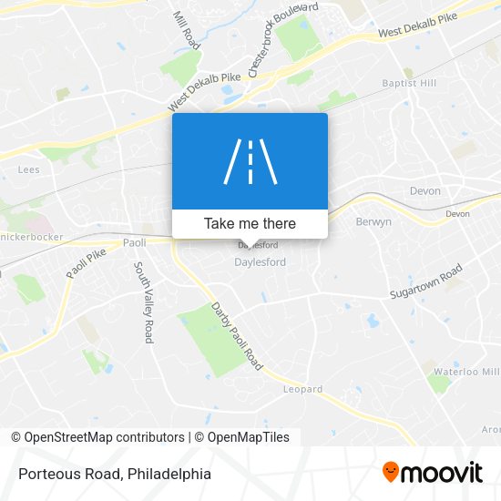 Mapa de Porteous Road