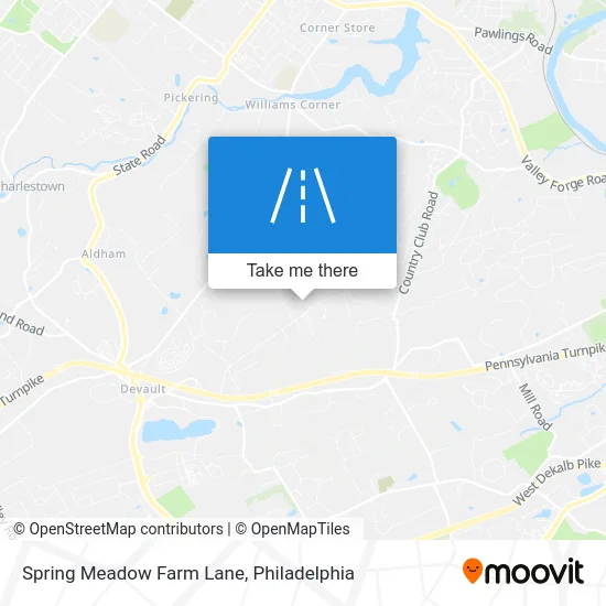 Spring Meadow Farm Lane map
