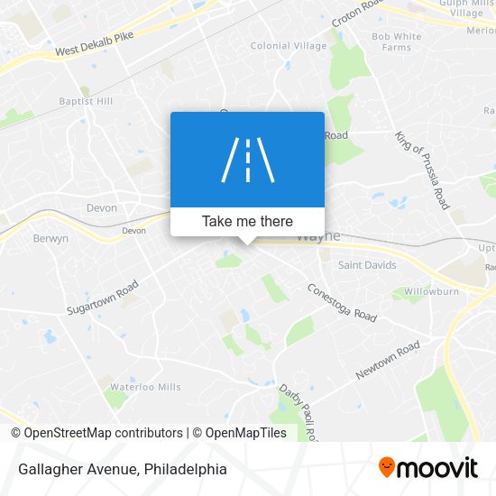 Gallagher Avenue map