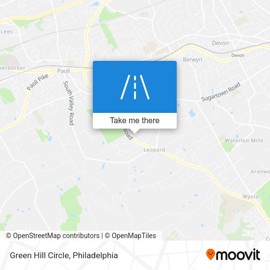 Green Hill Circle map