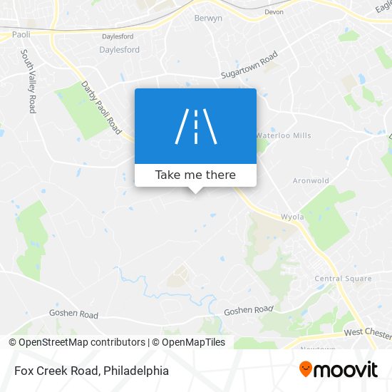 Fox Creek Road map