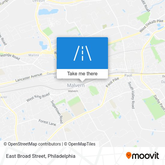 East Broad Street map