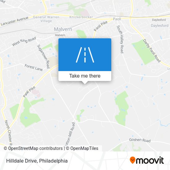 Mapa de Hilldale Drive