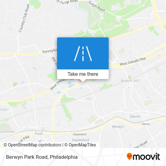 Mapa de Berwyn Park Road