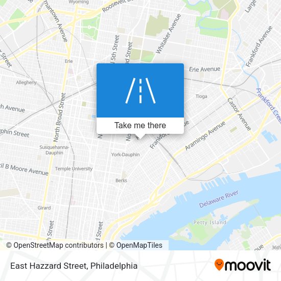 East Hazzard Street map