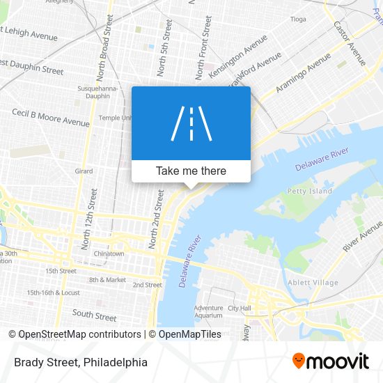 Mapa de Brady Street