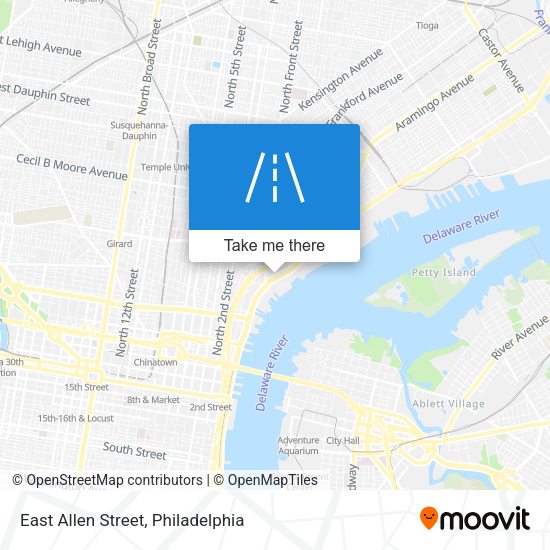 East Allen Street map
