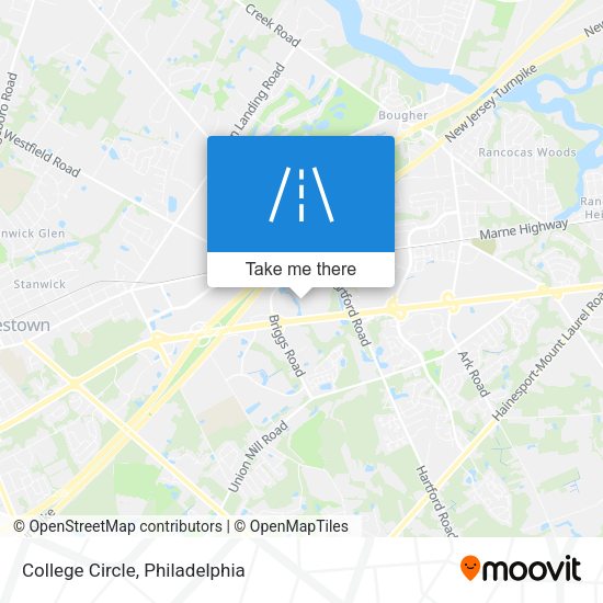 College Circle map