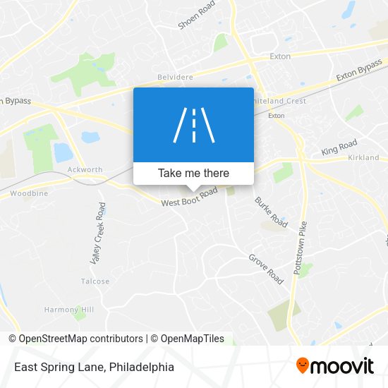 East Spring Lane map