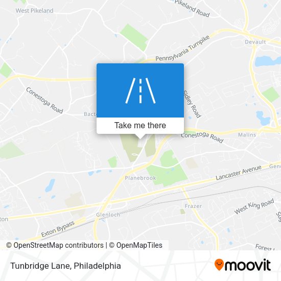 Tunbridge Lane map