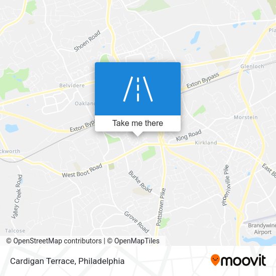 Mapa de Cardigan Terrace