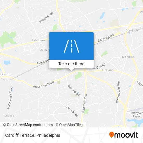 Cardiff Terrace map
