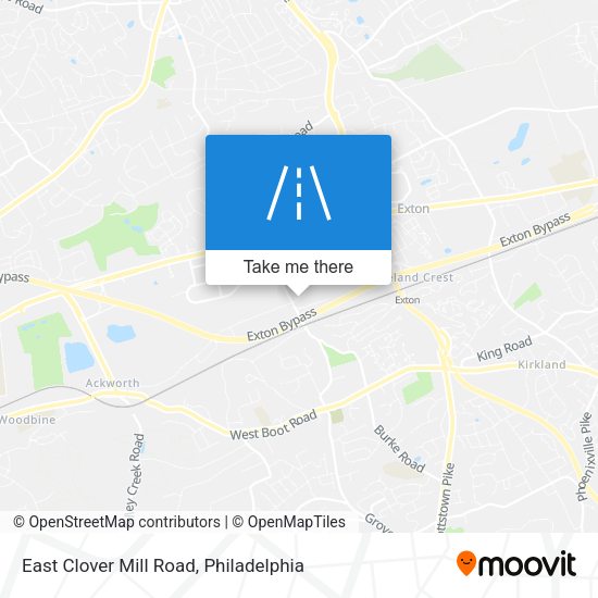 East Clover Mill Road map
