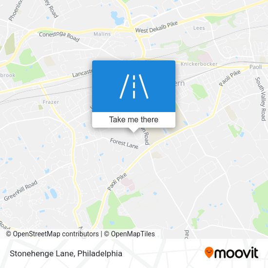 Mapa de Stonehenge Lane