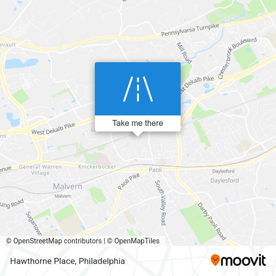 Hawthorne Place map