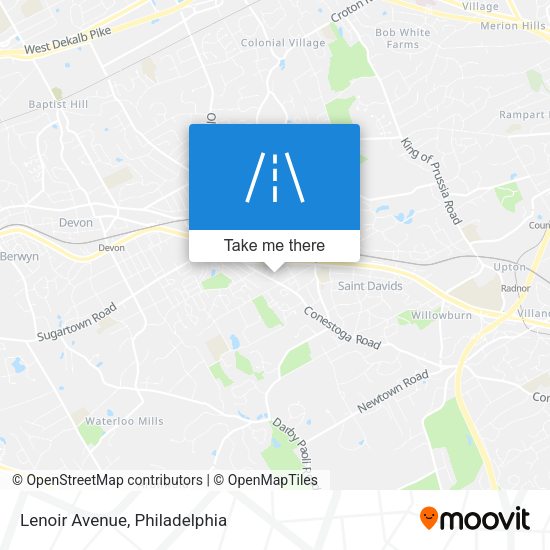 Lenoir Avenue map
