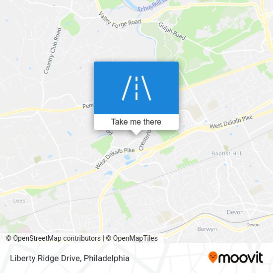 Mapa de Liberty Ridge Drive