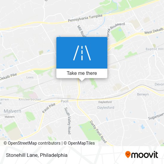 Stonehill Lane map