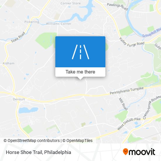 Horse Shoe Trail map