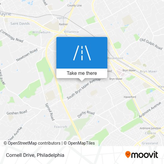 Mapa de Cornell Drive