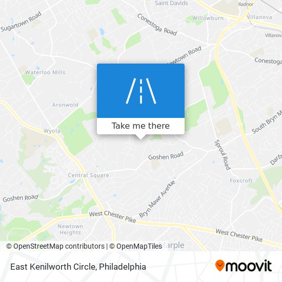 Mapa de East Kenilworth Circle