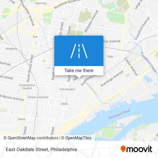 East Oakdale Street map