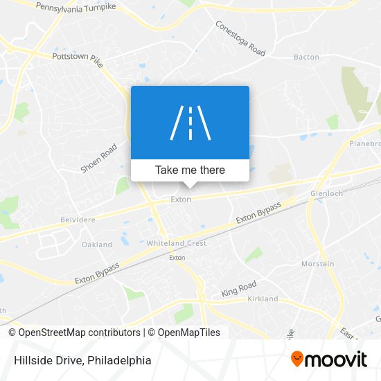 Hillside Drive map