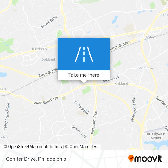 Conifer Drive map