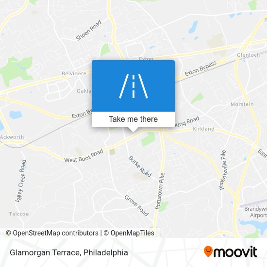 Glamorgan Terrace map