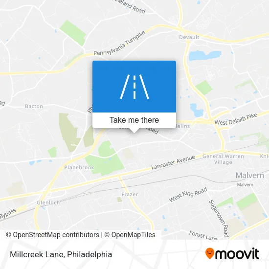 Millcreek Lane map
