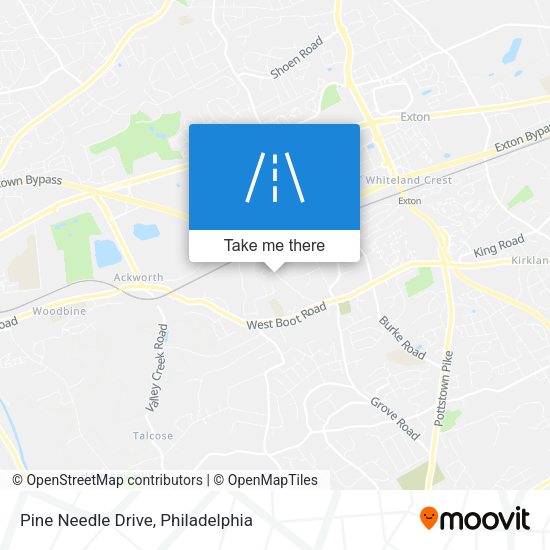 Pine Needle Drive map