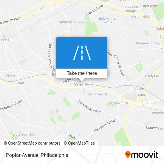 Mapa de Poplar Avenue