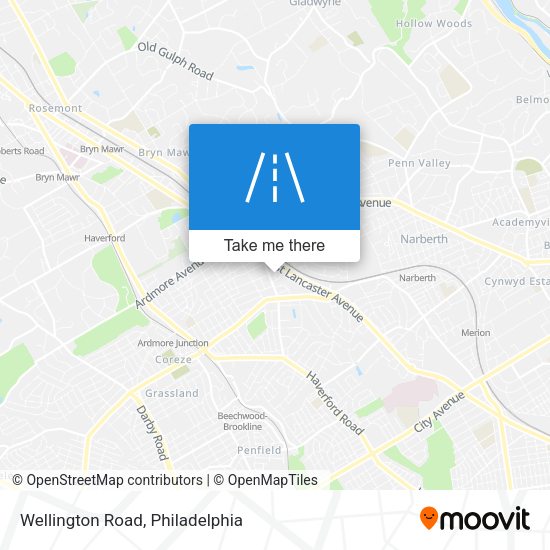 Wellington Road map