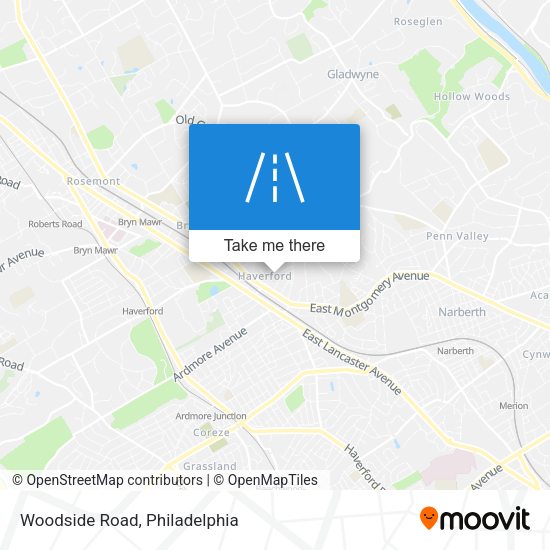 Mapa de Woodside Road