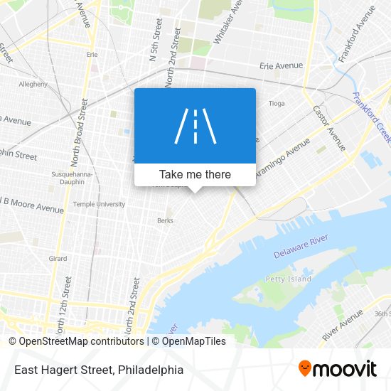 Mapa de East Hagert Street