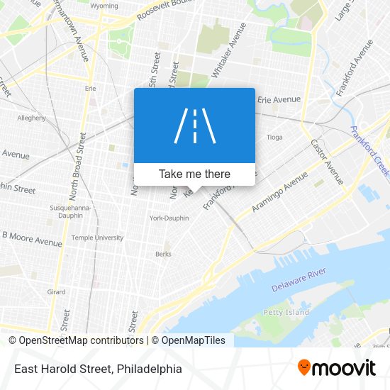 East Harold Street map