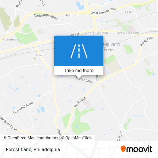 Mapa de Forest Lane