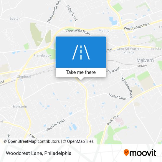 Woodcrest Lane map