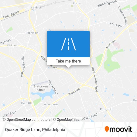 Quaker Ridge Lane map