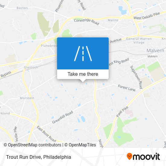 Trout Run Drive map