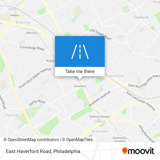 East Haverford Road map