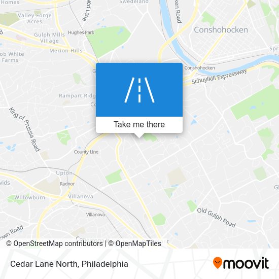 Mapa de Cedar Lane North