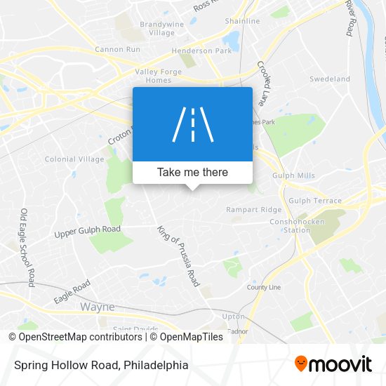 Spring Hollow Road map