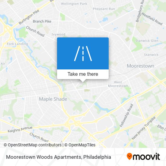 Mapa de Moorestown Woods Apartments