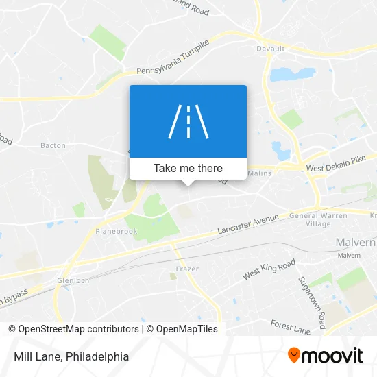 Mill Lane map