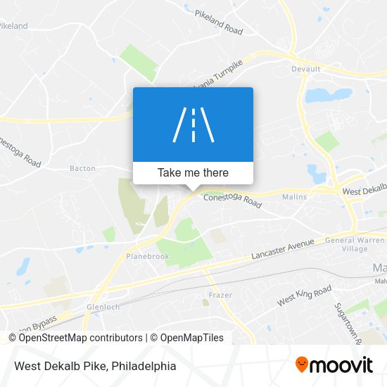West Dekalb Pike map