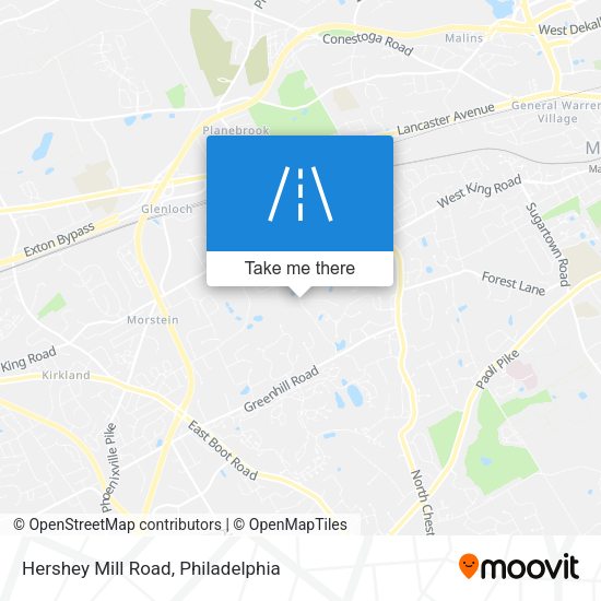 Hershey Mill Road map