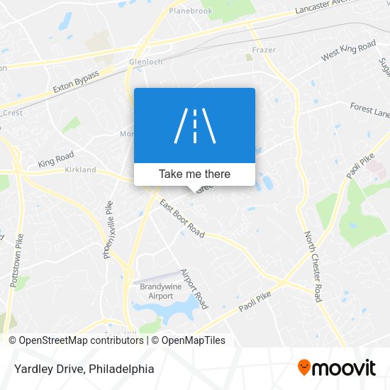 Yardley Drive map